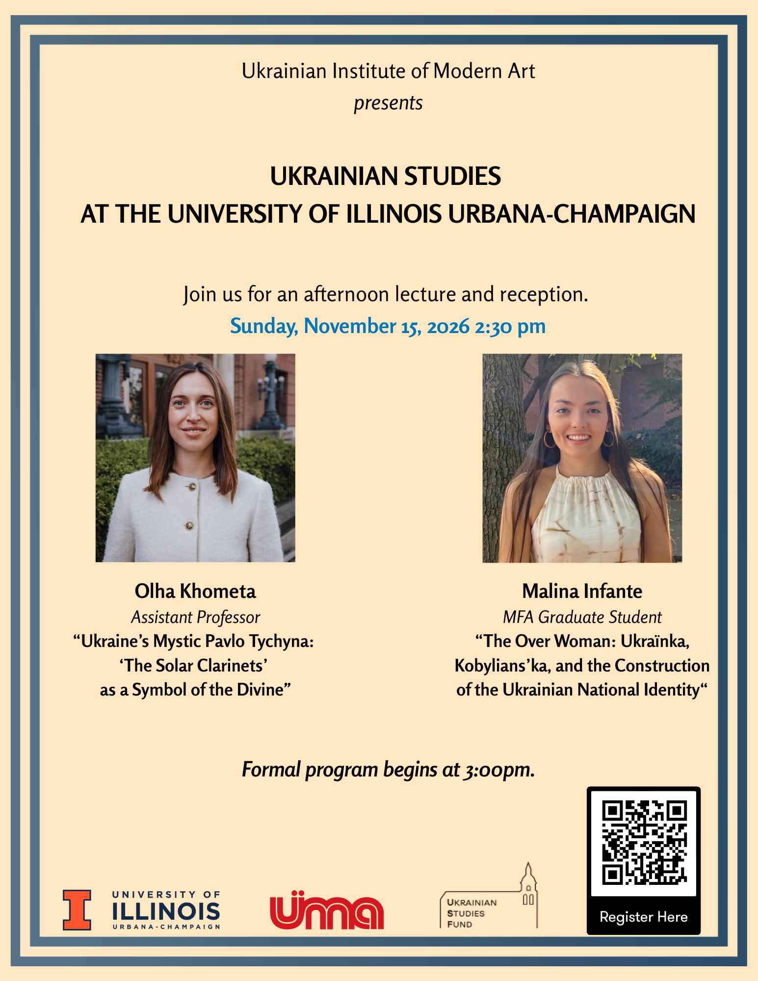 Major Figures in Ukrainian Modernism Event Poster