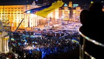 large crowd in Kyiv