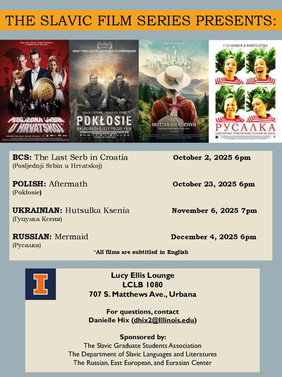 Slavic film poster schedule