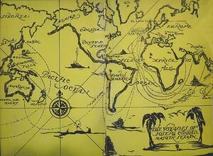 Josef Conrad's travels map