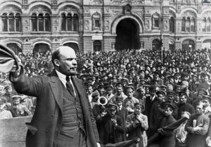 Lenin giving a speech